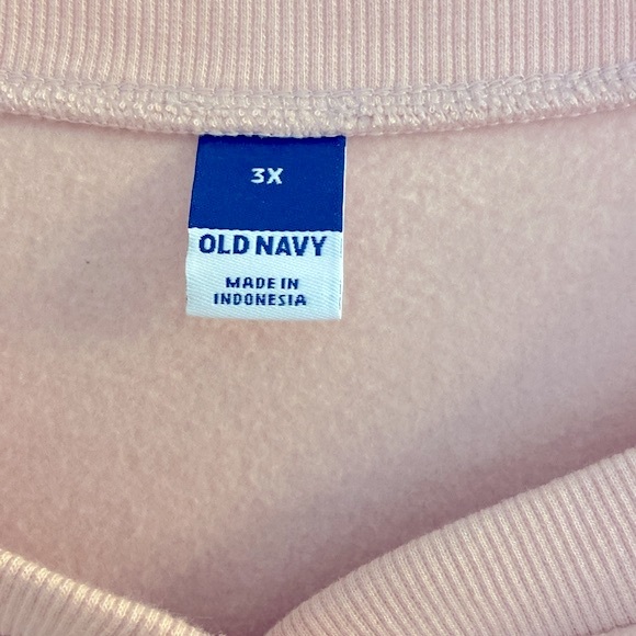 3X OLD NAVY Microfleece Henley Sweatshirt in Abalone Pink, NWT - Picture 10 of 15
